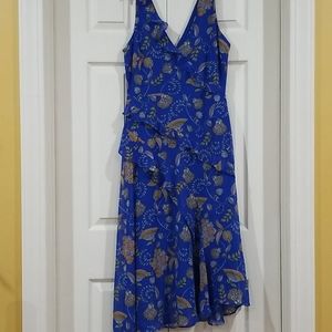Taylor Blue Floral Midi Dress
